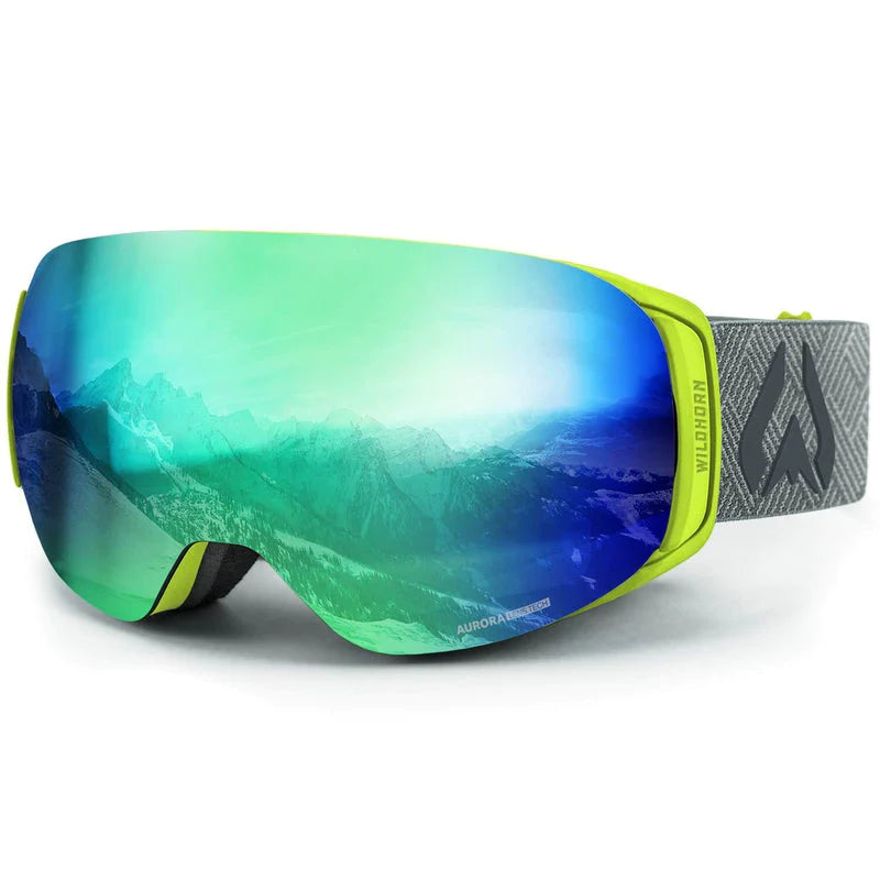 WILDHORN ROCA JUNIOR SNOW GOGGLES -CITRUS EMERALD