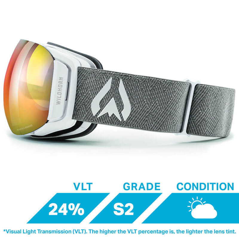 WILDHORN ROCA SNOW GOGGLES -ARCTIC WHITE BLAZE