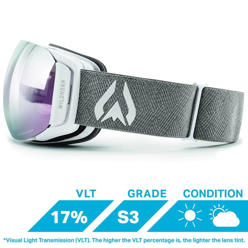 WILDHORN ROCA JUNIOR SNOW GOGGLES -ARCTIC WHITE SAPPHIRE