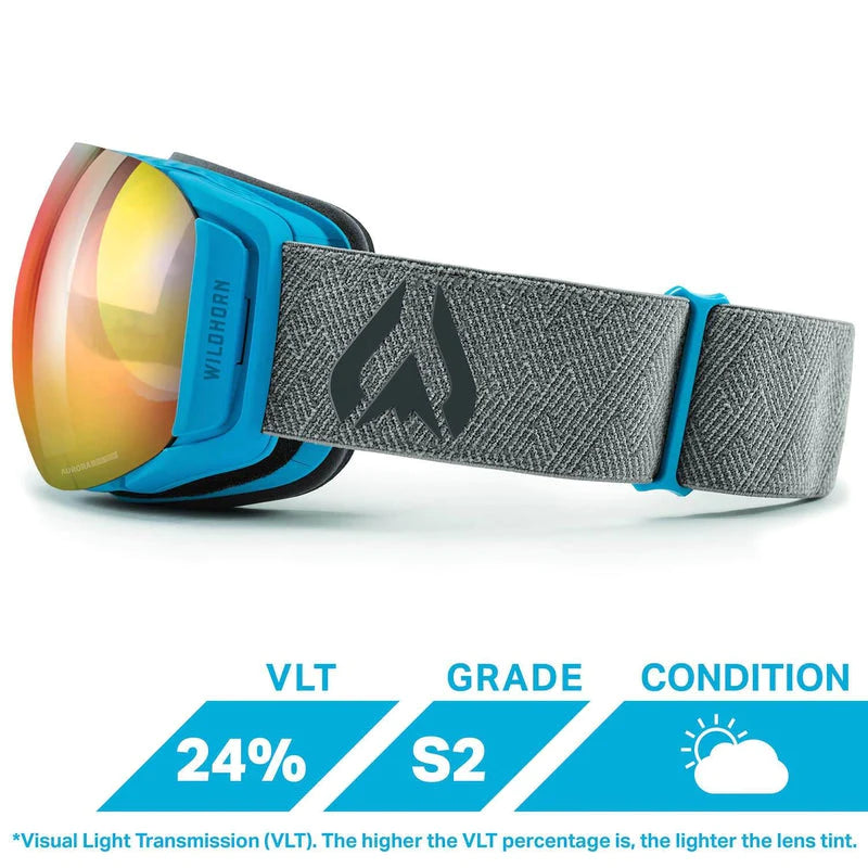 WILDHORN ROCA JUNIOR SNOW GOGGLES -GLACIER BLUE BLAZE