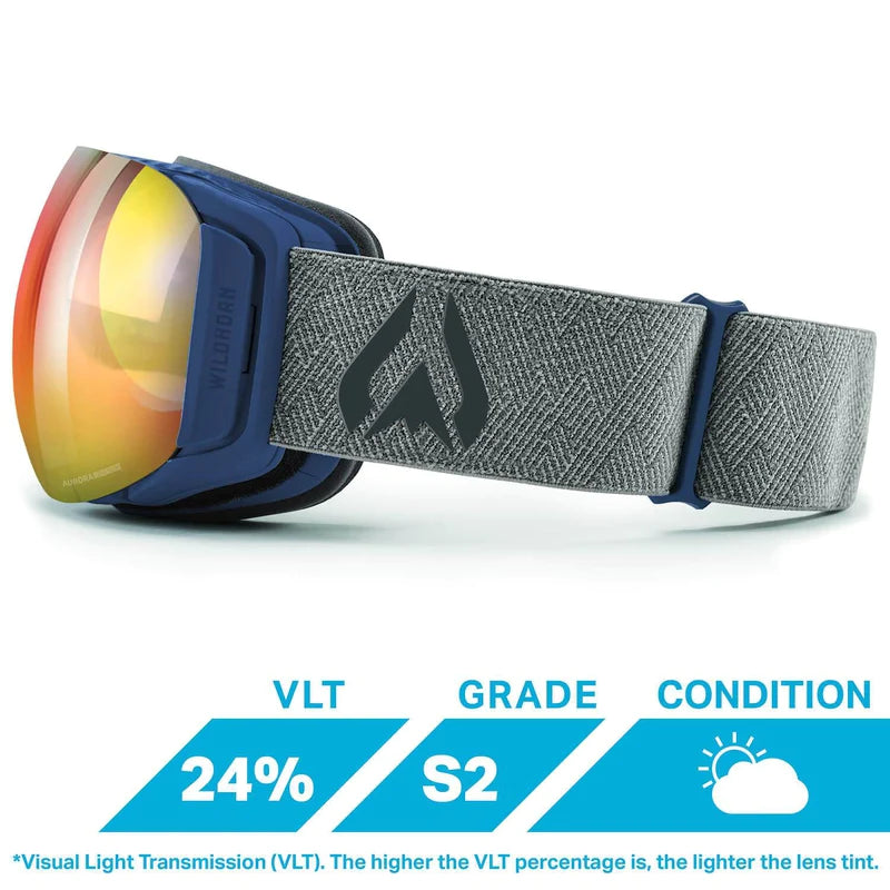 WILDHORN ROCA SNOW GOGGLES -MIDNIGHT BLUE BLAZE