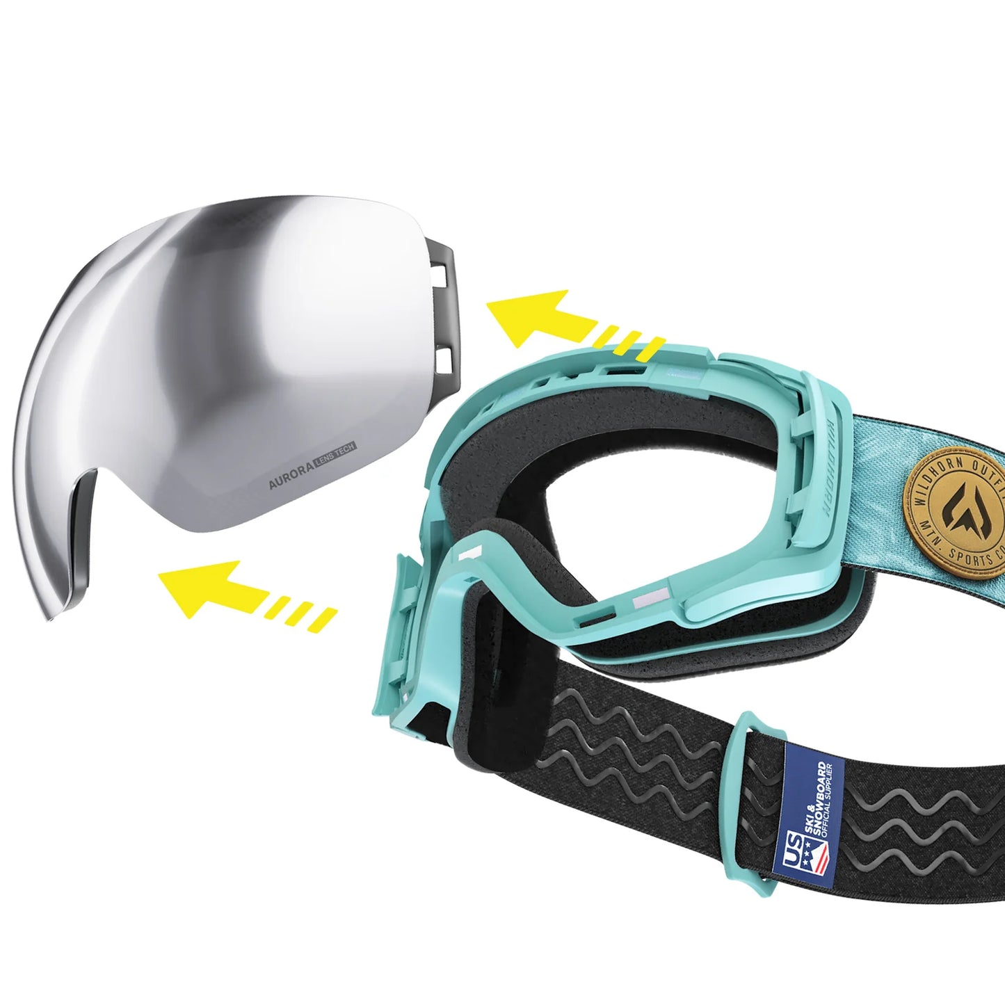 WILDHORN ROCA WOMEN'S SNOW GOGGLE -FROST SILVER TIE-DYE