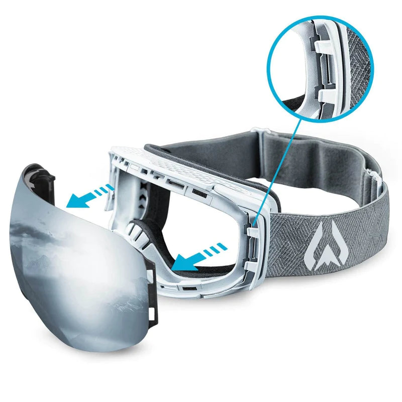 WILDHORN ROCA SNOW GOGGLES -ARCTIC WHITE SLIVER