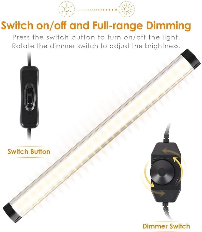 Albrillo LED 櫃下照明可調光櫃檯燈暖白色 (3000K) LL-LG25