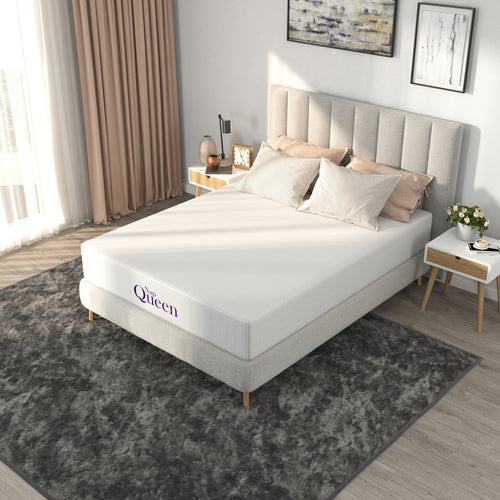 Twin XL Memory Foam Mattress with Charcoal-Infused Foam, 8" Profile, Silky Mesh Cover