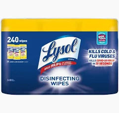 Lysol - 80-Count Lemon and Lime Blossom Scent Disinfecting Wipes (3-Pack)