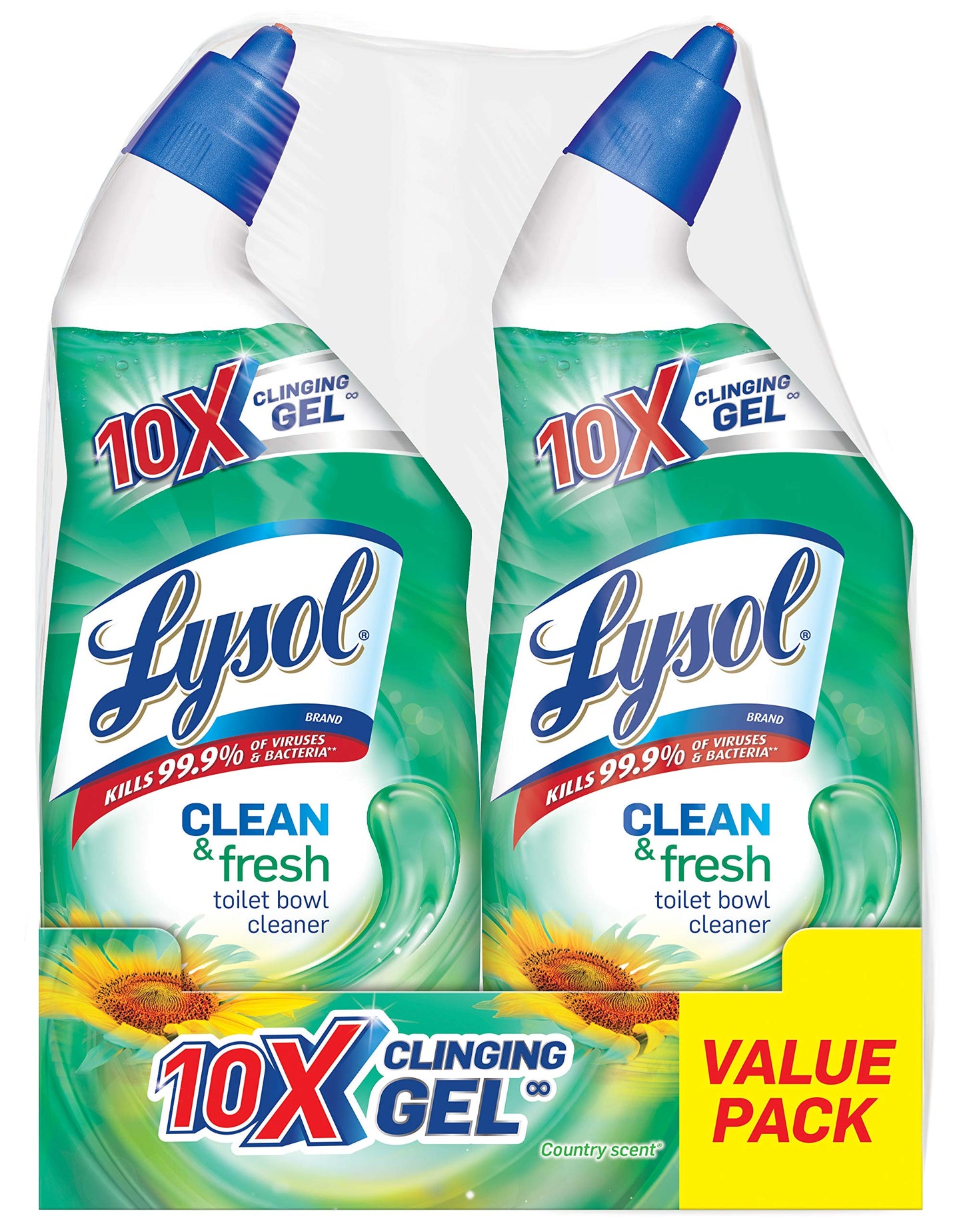 Lysol -- 24 oz. Clean and Fresh Country Toilet Bowl Cleaner (2-Pack)