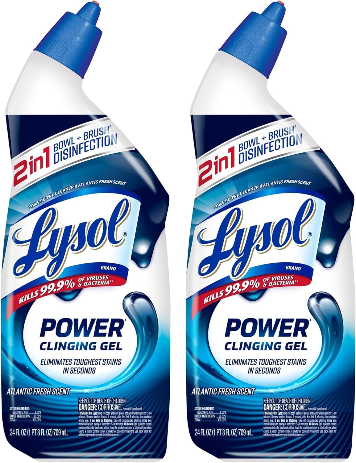 Lysol -- 24 oz. Power Toilet Bowl Cleaner (2-Count)