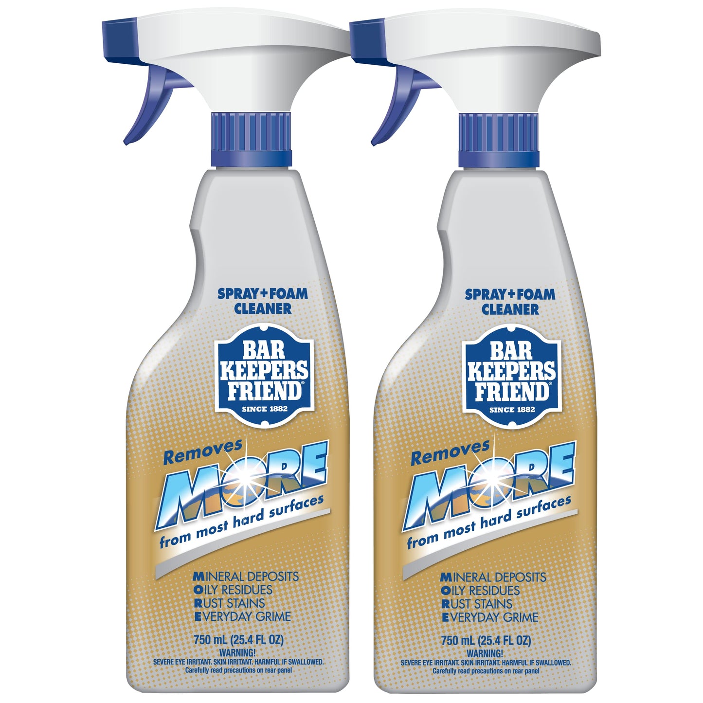 Bar Keepers Friend -25.4 oz. More Spray and Foam All-Purpose Cleaner, 2 Pack