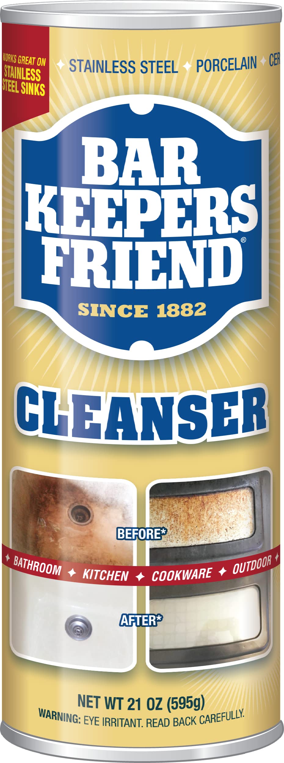 Bar Keepers Friend- 21 oz. All-Purpose Cleanser and Polish, 2 Pack