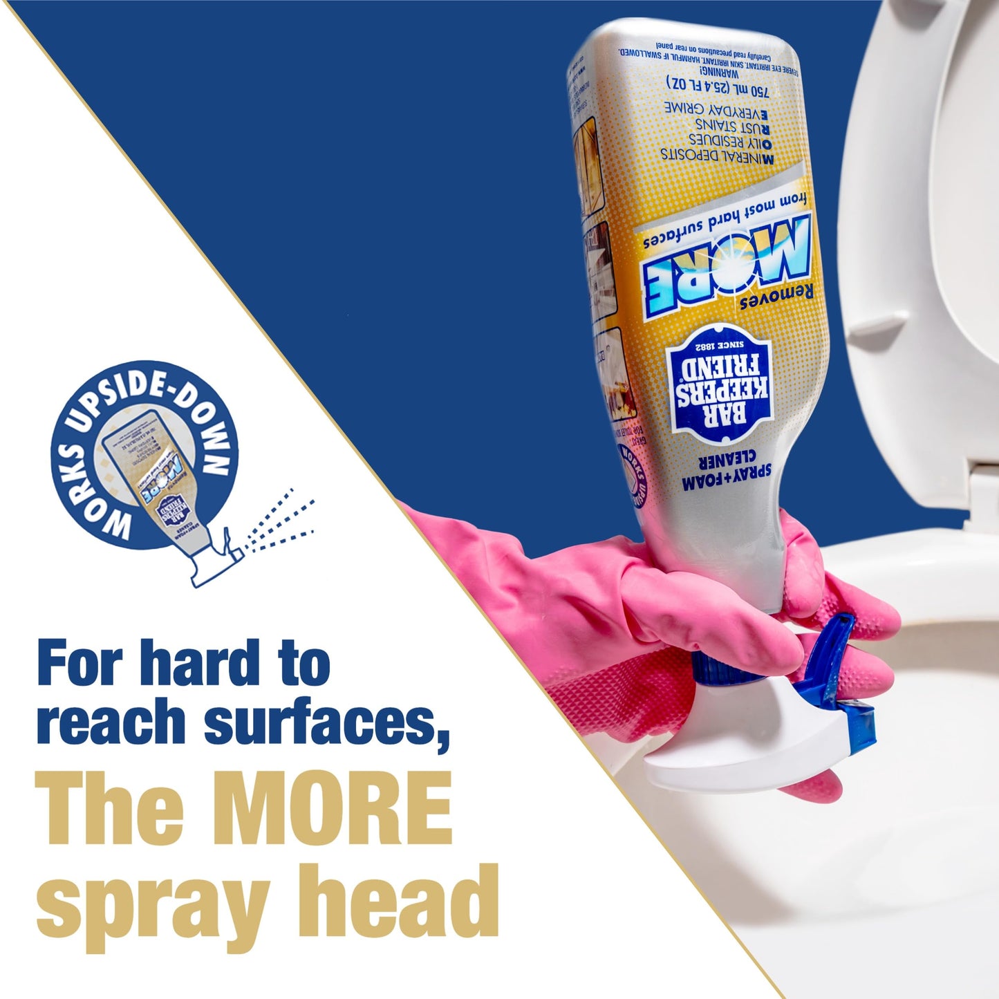 Bar Keepers Friend -25.4 oz. More Spray and Foam All-Purpose Cleaner, 2 Pack