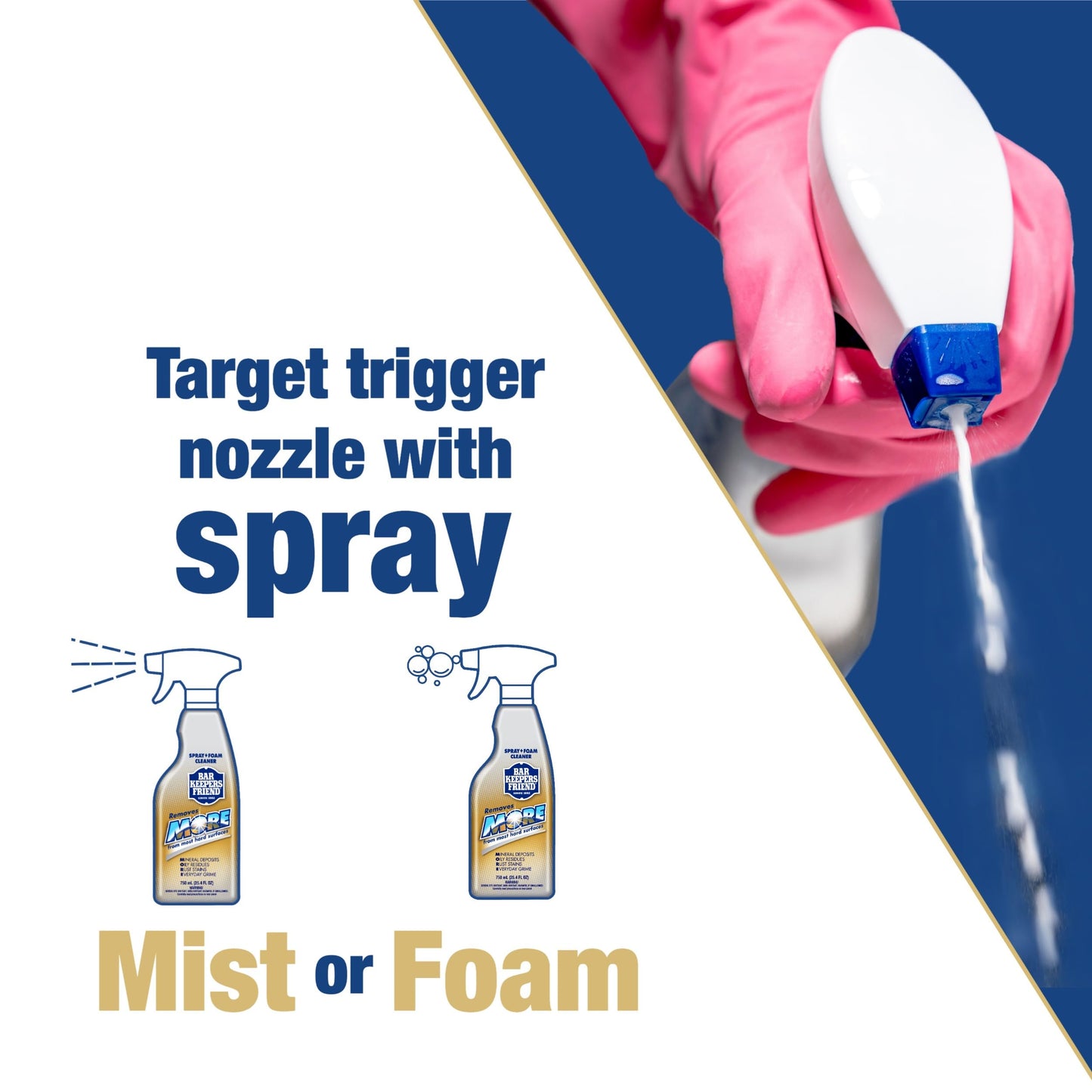 Bar Keepers Friend -25.4 oz. More Spray and Foam All-Purpose Cleaner, 2 Pack
