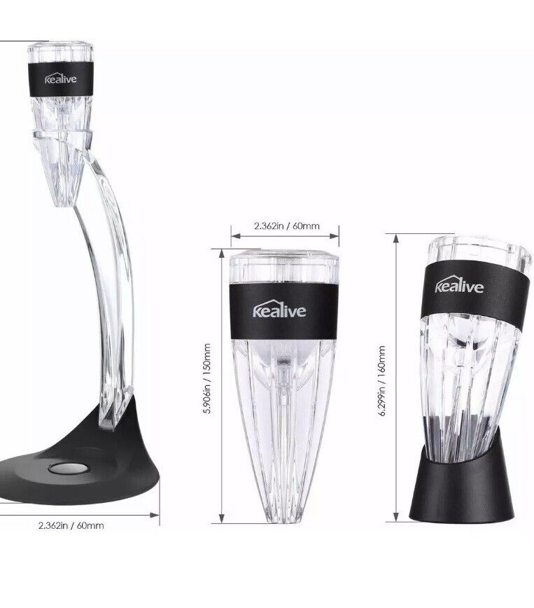 Kealive Wine Aerator Tower Set, Decanter , Suitable for Red and White Wine