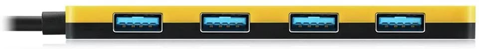 EagleTec USB 2.0, 4 Port Hub, Ultra Slim Compact USB Hub for Laptop PC Computer