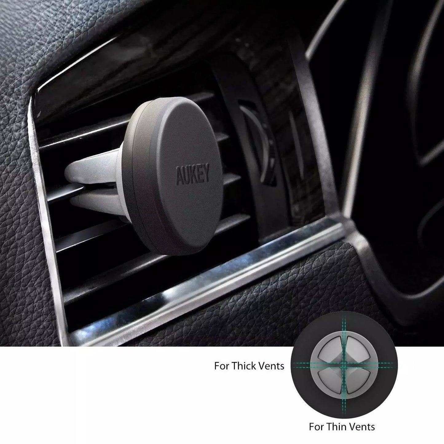 AUKEY Car Phone Mount Air Vent Magnetic Cell Phone Holder HD-C5