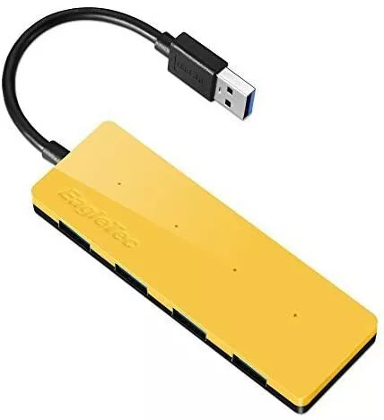 EagleTec USB 2.0, 4 Port Hub, Ultra Slim Compact USB Hub for Laptop PC Computer