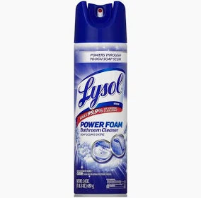Lysol -24 oz. Power Foam Aerosol Bathroom Cleaner, 2 Pack