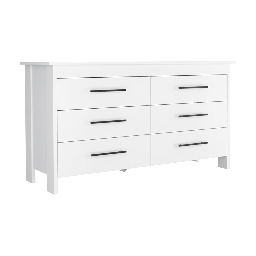 HMS White 6-Drawer Double Dresser — alternate view 4