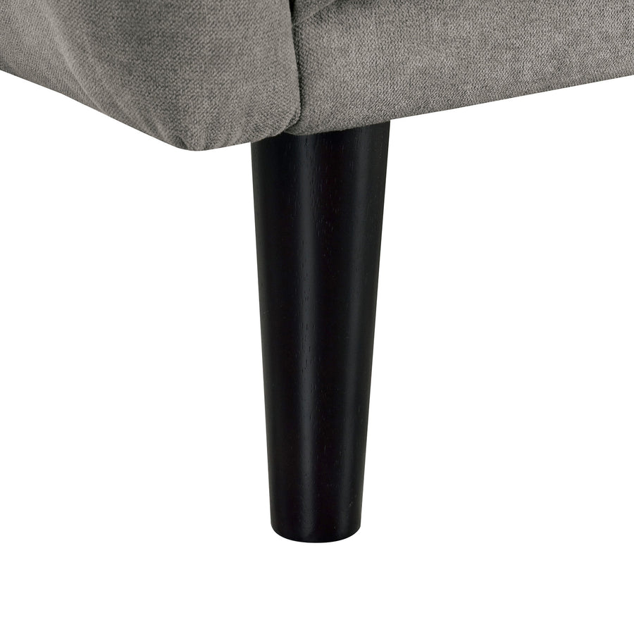 81" Gray Tufted Futon Sofa Bed with Pocket Coils — alternate view 4