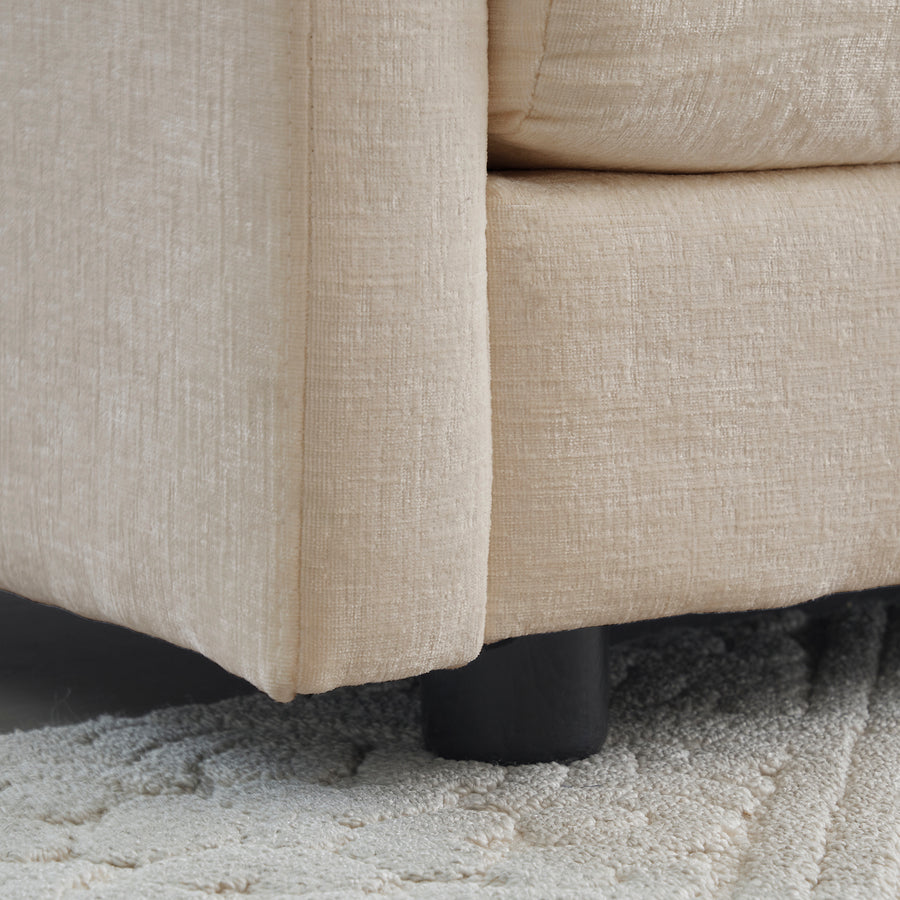 3-Piece Beige Chenille Sofa & Accent Chair Set - product image 5