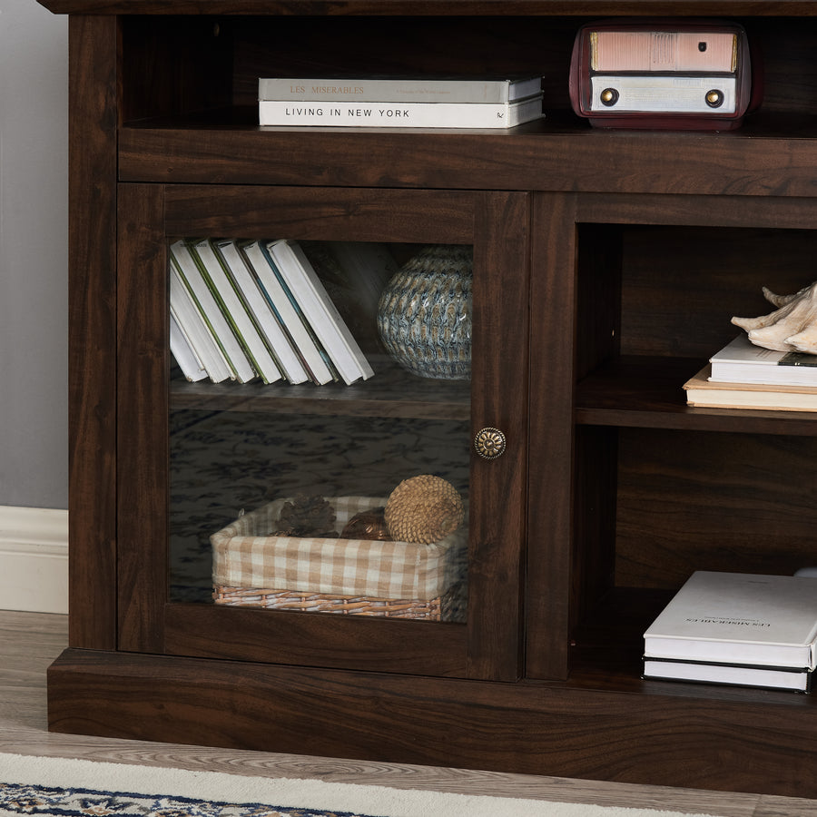 Farmhouse TV Stand for TVs Up to 65", Brown, view 8