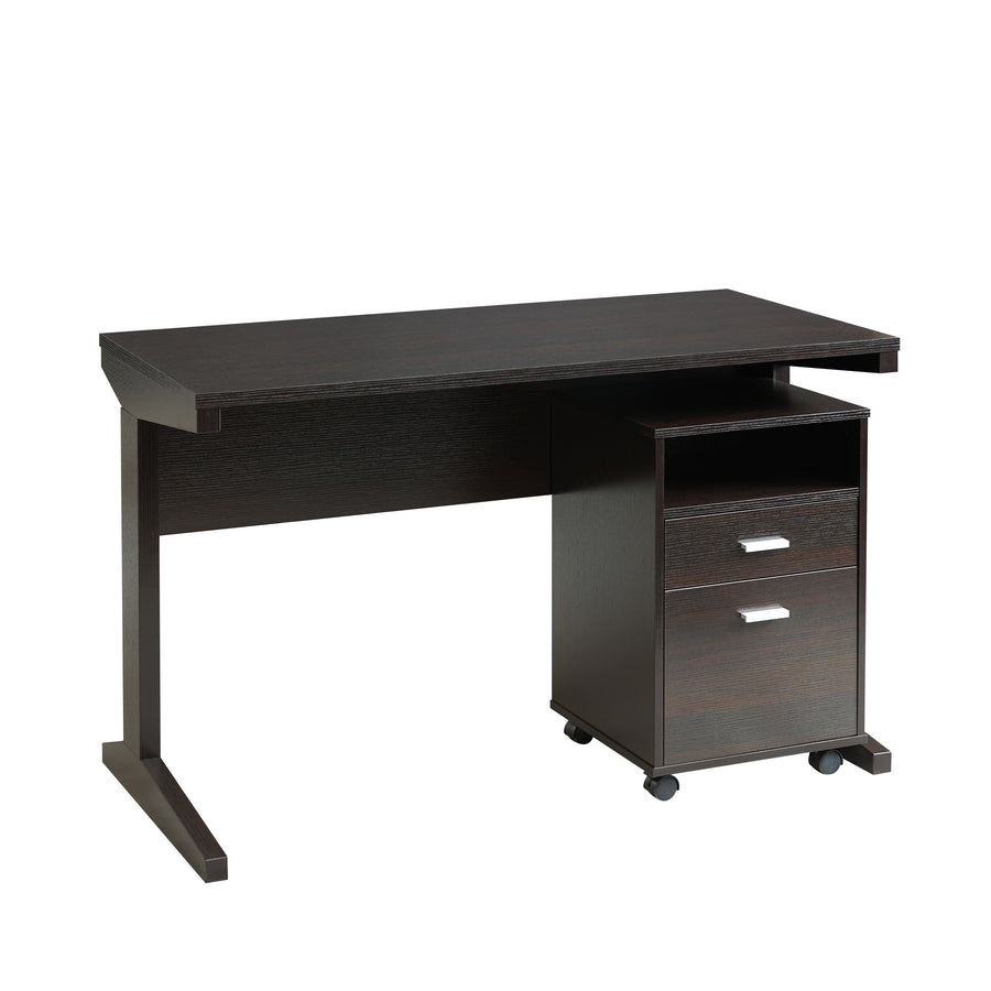 47" Espresso Desk with Mobile Locking File Cabinet - product image 9