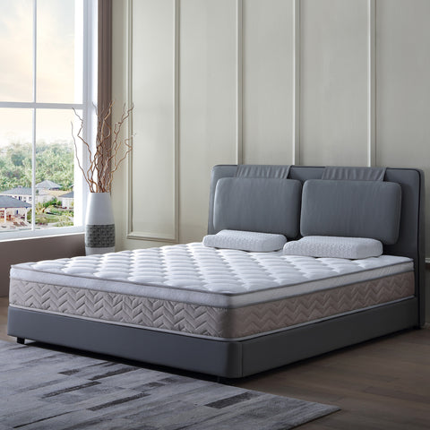 12 Inch Hybrid Mattress in a Box – Medium Firm Memory Foam with Individual Pocket Coils