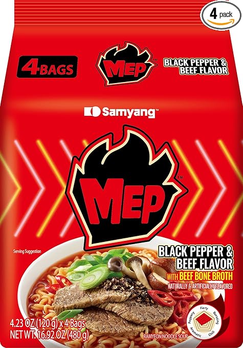 ENHYPEN's Pick! MEP Bone Broth Black Pepper and Beef Flavor | 4 Pack