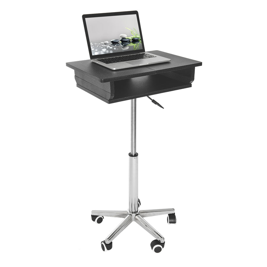 Techni Mobili Graphite Folding Laptop Cart — alternate view 6