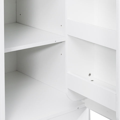 71" Tall Kitchen Pantry Cabinet with Doors, White, view 11