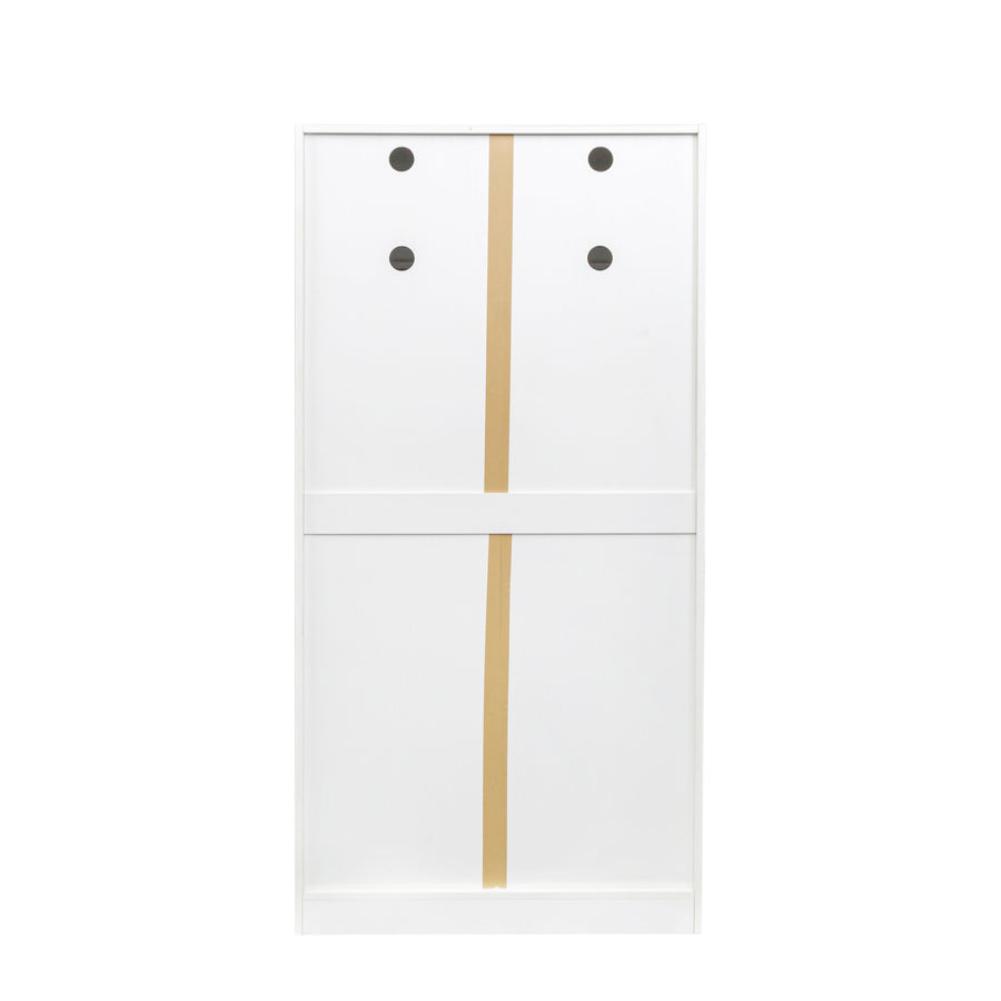 63" Kitchen Pantry Cabinet with Doors and Shelves, White, view 7