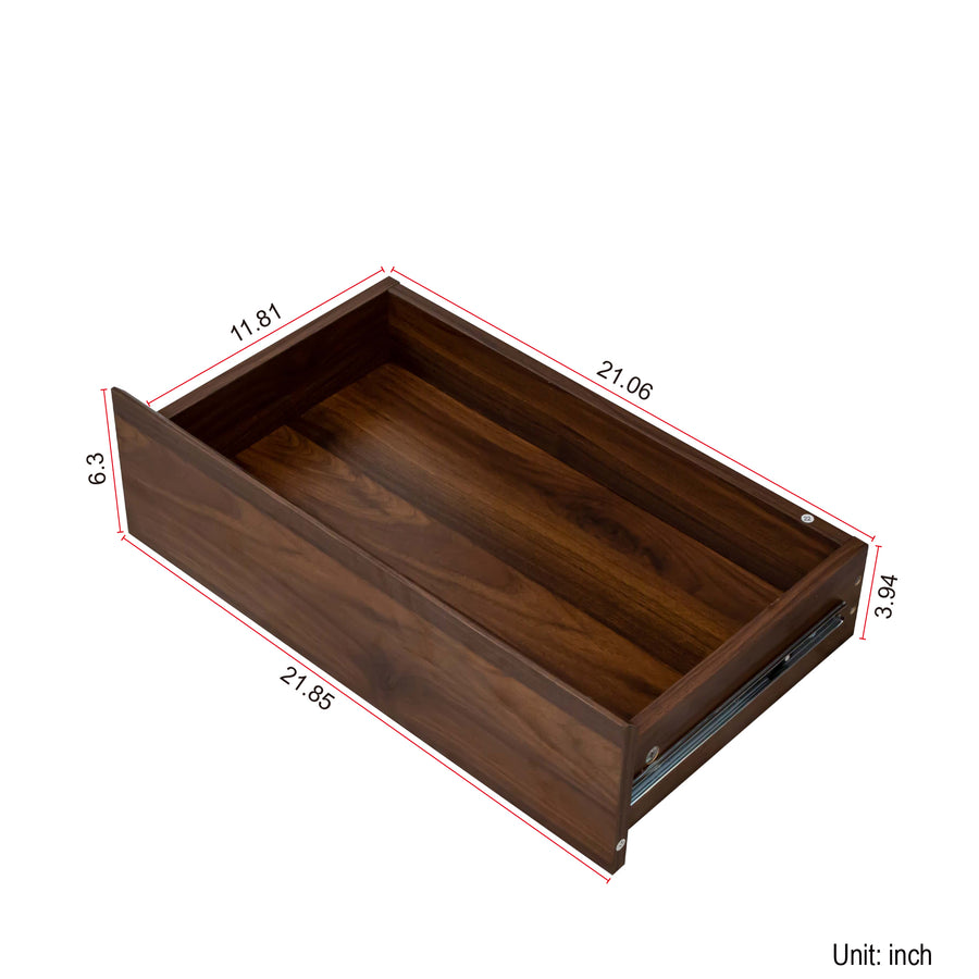 63" Walnut Sideboard with 4 Doors & 4 Drawers - product image 5