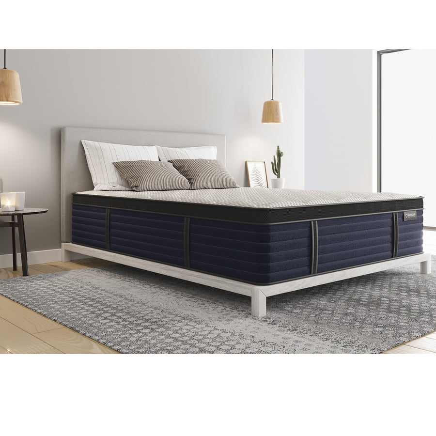 Diamond Hughes 14.5' Cool Latex Euro-Top Hybrid Mattress Twin XL Firm USA