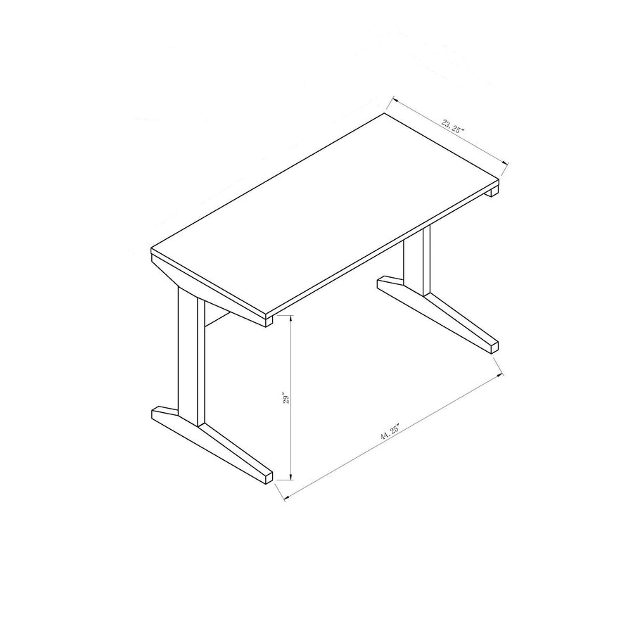 47" Espresso Desk with Mobile Locking File Cabinet - product image 12