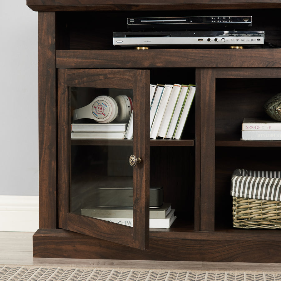 Farmhouse TV Stand for TVs Up to 65", Brown, view 9
