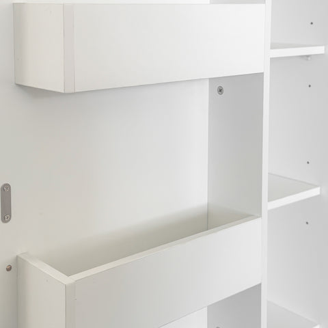 70" Tall Kitchen Pantry Cabinet with Doors, White, view 20