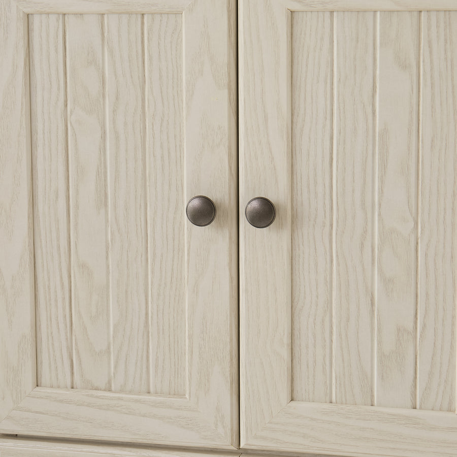 72" Corner Pantry Cabinet with 8 Doors and 4 Shelves, White, view 15