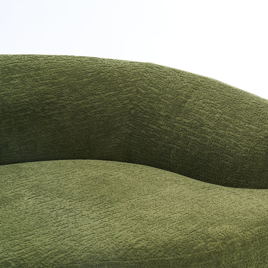 110-inch forest green chenille U-shaped sectional sofa - view 11