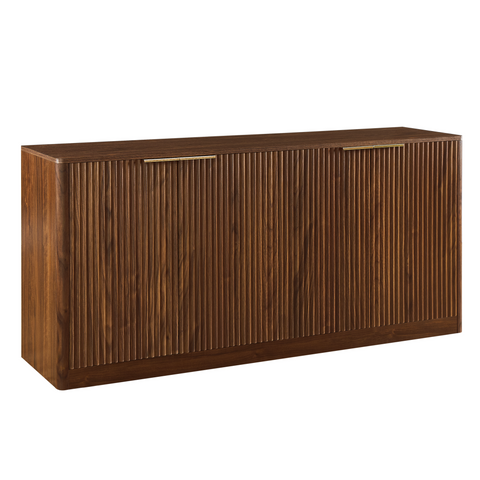 Wavy Sideboard Buffet Cabinet, Walnut, view 9