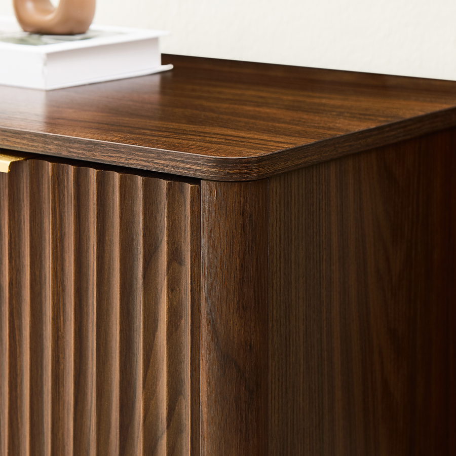 Wavy Sideboard Buffet Cabinet, Walnut, view 14