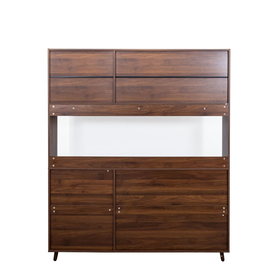 63" Walnut Sideboard with 4 Doors & 4 Drawers - product image 13