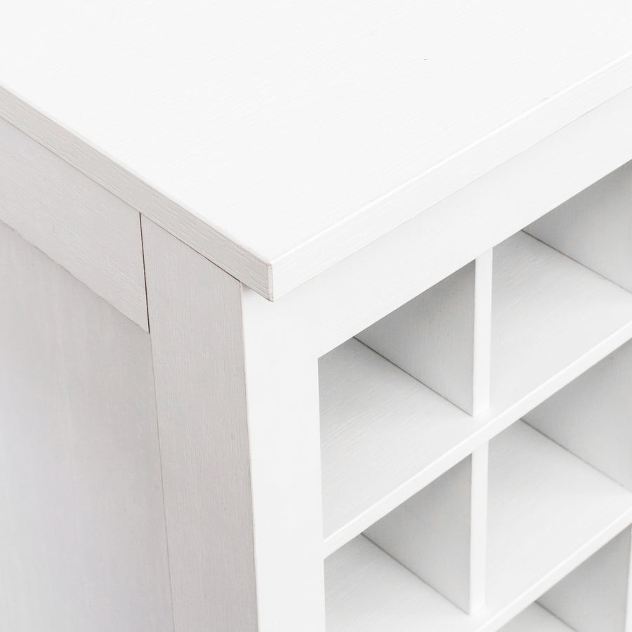 32-Bottle Wine Cabinet, White, view 8