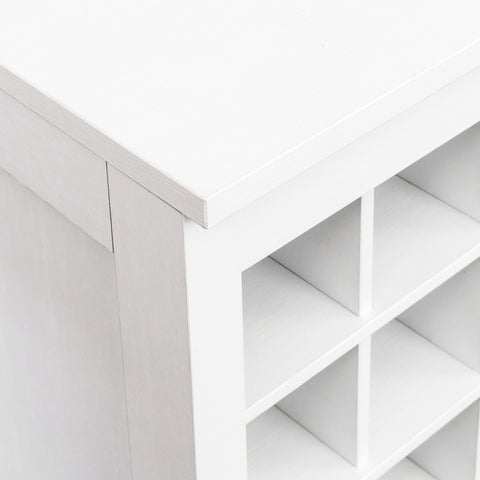32-Bottle Wine Cabinet, White, view 8