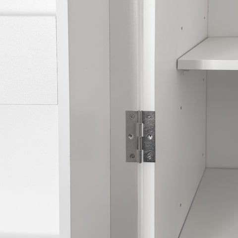 70" Tall Kitchen Pantry Cabinet with Doors, White, view 19
