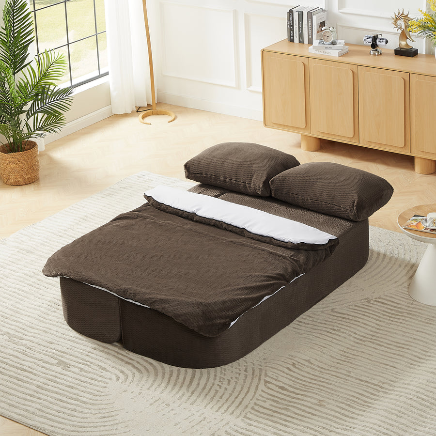 Modern Convertible Sleeper Sofa | Folding Foam Futon Couch