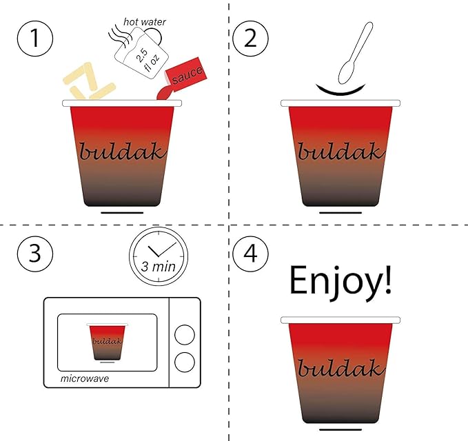 Buldak Tteokbokki 2Pack Korean Rice Cake Instant Korean Snack Tteok Tteokbokki Rice Cake