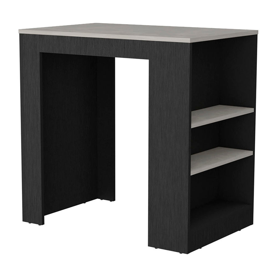 Portree 36" Kitchen Island with 3-Sided Shelves — alternate view 2