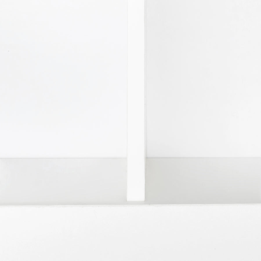 60" Antiqued White Corner Desk with Hutch & Drawers — alternate view 5