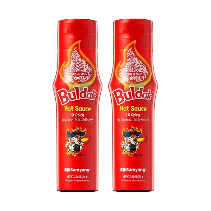 Samyang Buldak Hot Sauce - 2X Spicy, Korean Spicy Hot Chicken 2X Flavor Sauce