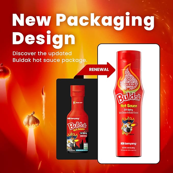 Samyang Buldak Hot Sauce - 2X Spicy, Korean Spicy Hot Chicken 2X Flavor Sauce